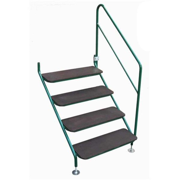 AG, AG Bolt On 4 Tread Step and Handrail Green