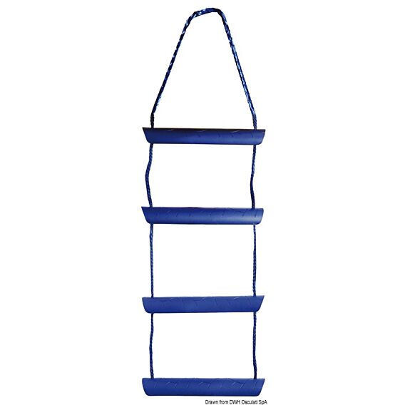 Osculati, Blue Nylon Cord Ladder, 5 Polycarbonate Steps