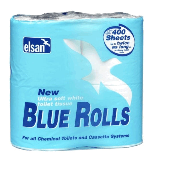 Elsan, Blue Rolls 4x400 Sheet Rolls  ROL04  ELROL04