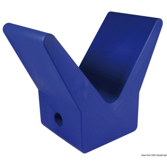 Osculati, Blue Rubber Bow Stop 105 x 67 x 124 mm (x1)