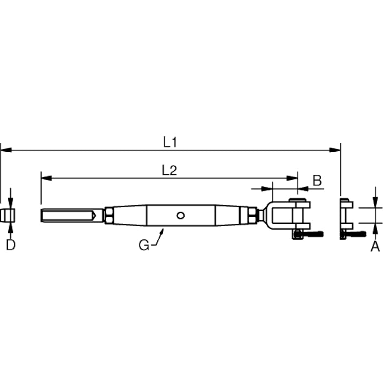 Blue Wave, Blue Wave Open Body Fork & Swage Rigging Screw