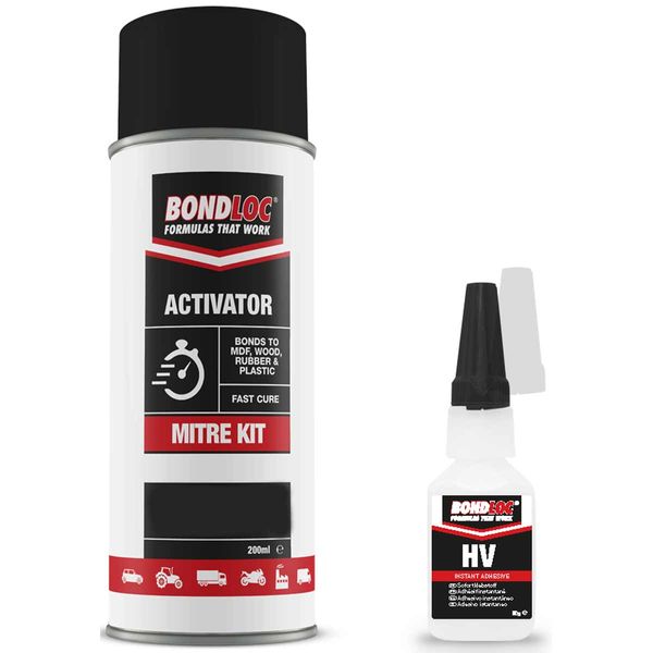 Bondloc, Bondloc BONDKIT Mitre Kit Adhesive (Clear / 50G / 200ml)