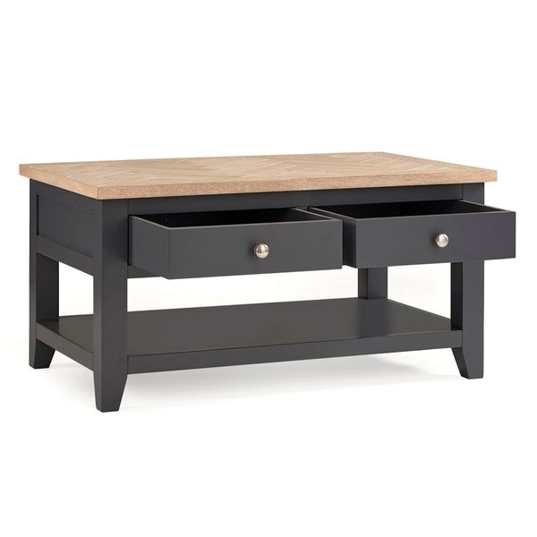 Julian Bowen, Bordeaux Coffee Table in Dark Grey