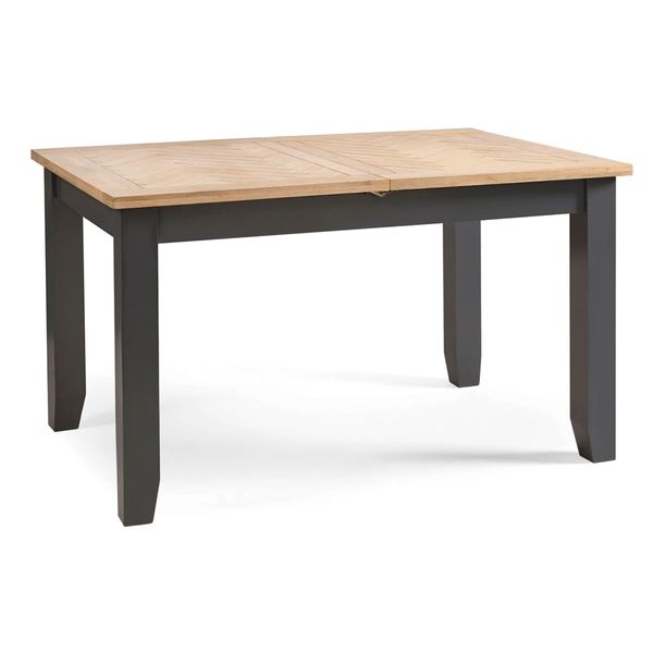 Julian Bowen, Bordeaux Extending Dining Table in Dark Grey