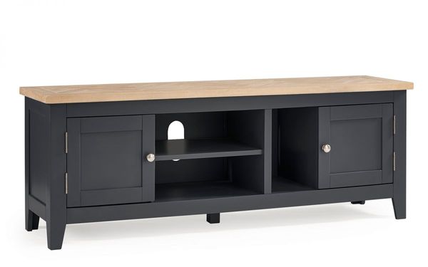 Julian Bowen, Bordeaux TV Unit in Dark Grey