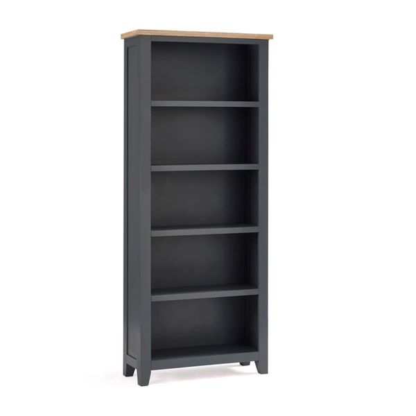 Julian Bowen, Bordeaux Tall Bookcase in Dark Grey