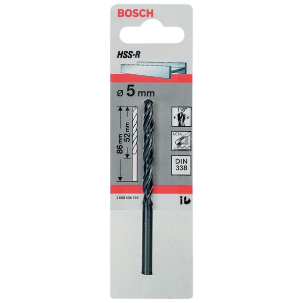 Bosch, Bosch HSS Twist Point Teq Drill Bit 5mm - 365702