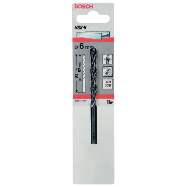 Bosch, Bosch HSS Twist Point Teq Drill Bit 6mm - 365704