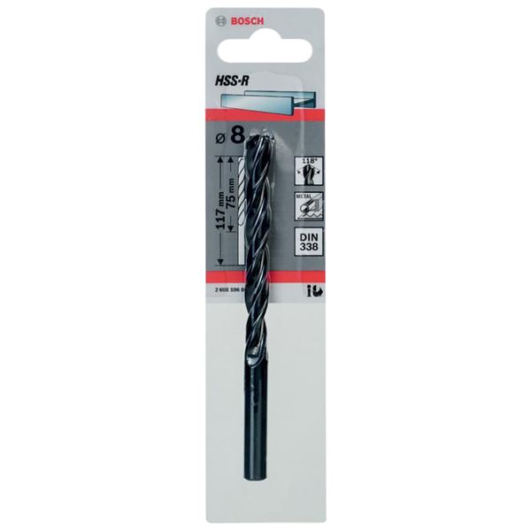 Bosch, Bosch HSS Twist Point Teq Drill Bit 8mm