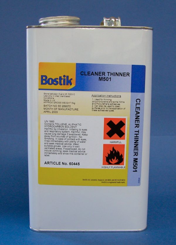 Chas Newens Marine, Bostik M501 Solvent 5 ltr