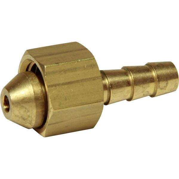 Wade, Brass Hose Tail Connector 1/4" BSP Nut to 1/4" Spigot