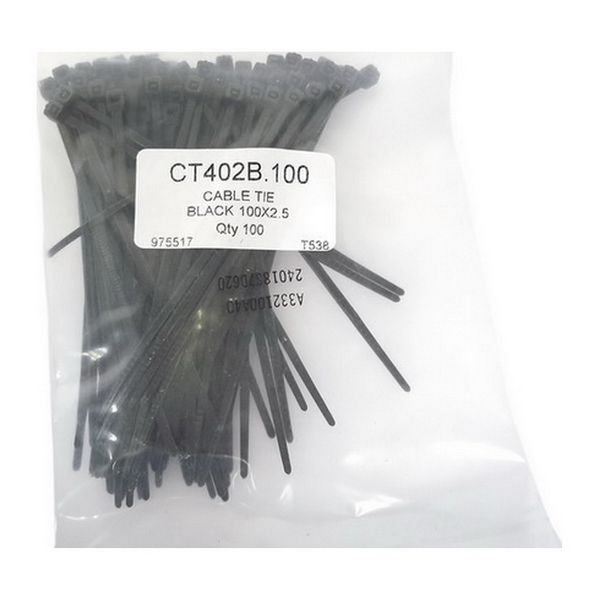 Park Safe, Cable Ties Black 102 x 2.5mm (100 Pack)