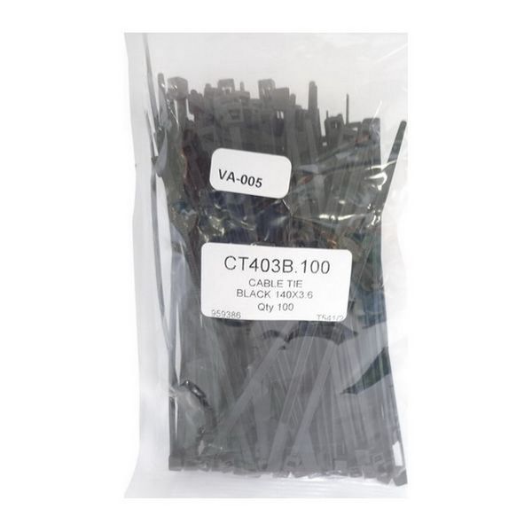 Park Safe, Cable Ties Black 140 x 3.6mm 100/Pack