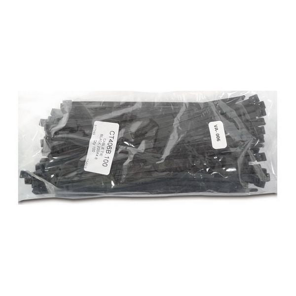 Park Safe, Cable Ties Black 200 x 4.8mm 100/Pack