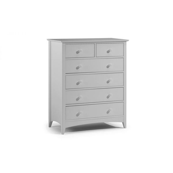 Julian Bowen, Cameo 4+2 Drawer Chest Unit Dove Grey