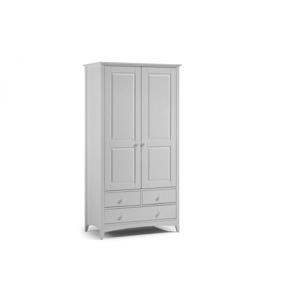 Julian Bowen, Cameo Combination Wardrobe with 3 Drawers Dove Grey